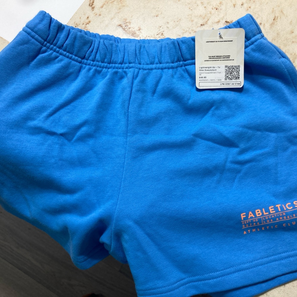 Fabletics Light Blue Shorts (XS)